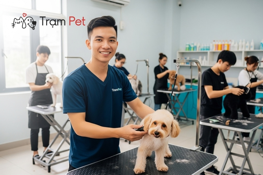 Lựa chọn dịch vụ grooming từ những groomer được đào tạo chuyên nghiệp mang lại nhiều ưu điểm vượt trội