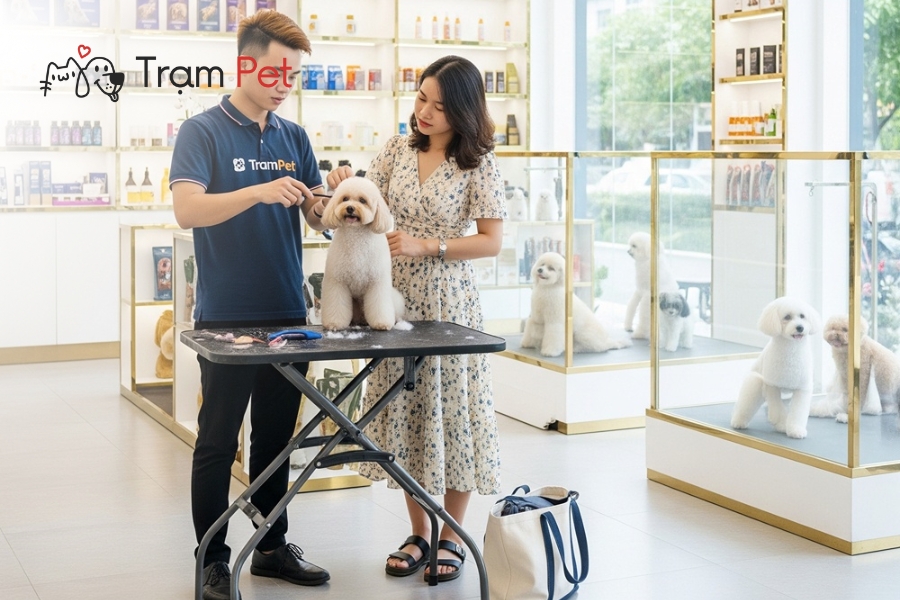 Trạm Pet cung cấp các khóa học grooming chó từ cơ bản đến nâng cao
