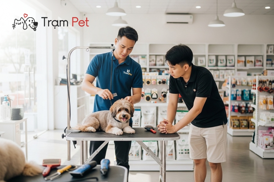 Trạm Pet đào tạo Grooming chuyên nghiệp
